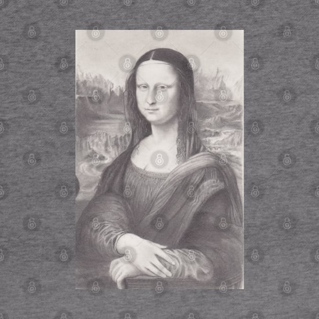 The Mona Lisa Tee by pencilartist